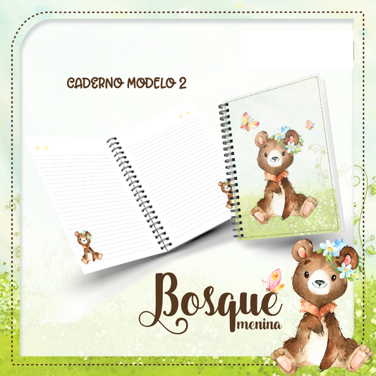 Caderno Bosque Menina