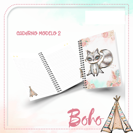Caderno Boho