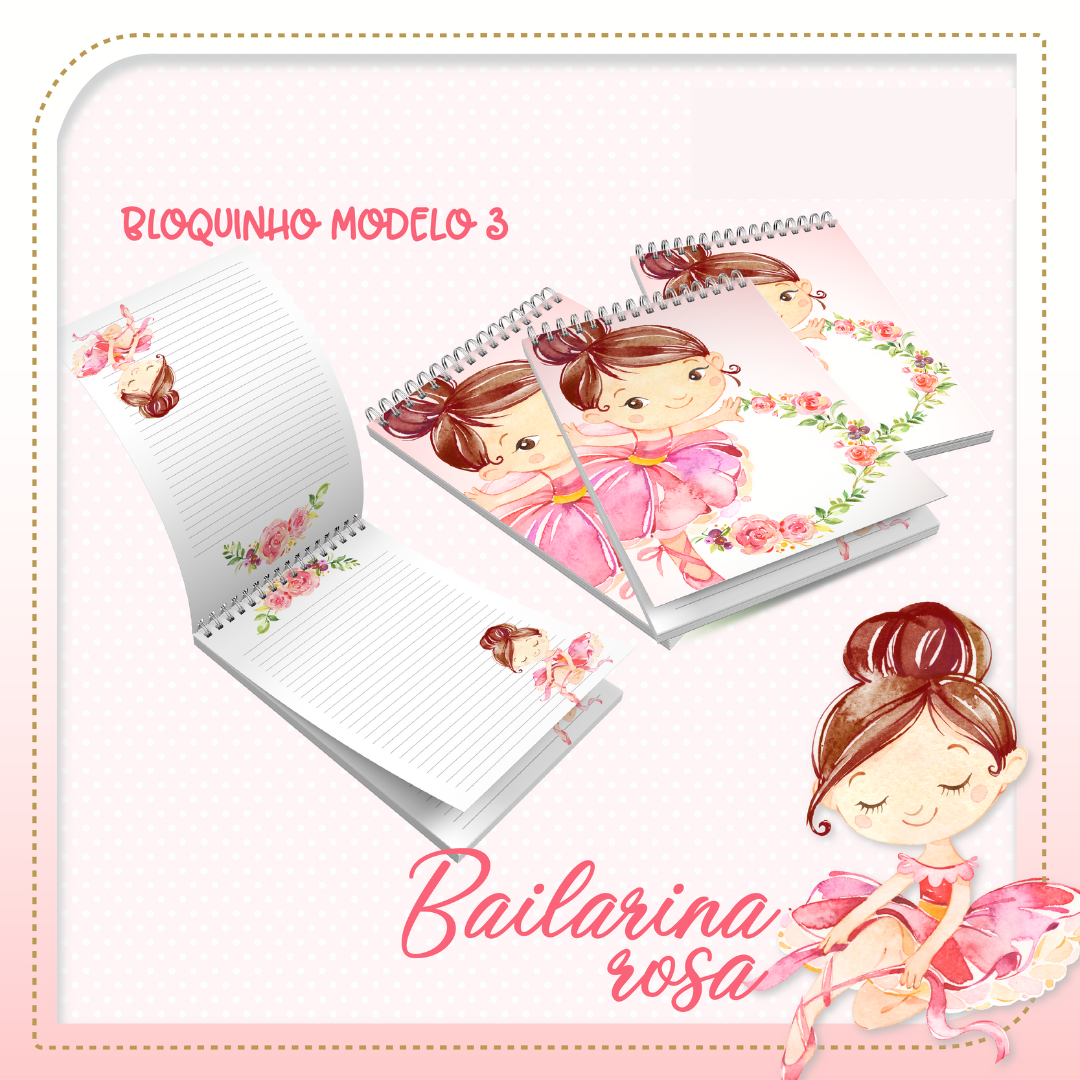 Bloco Bailarina Rosa