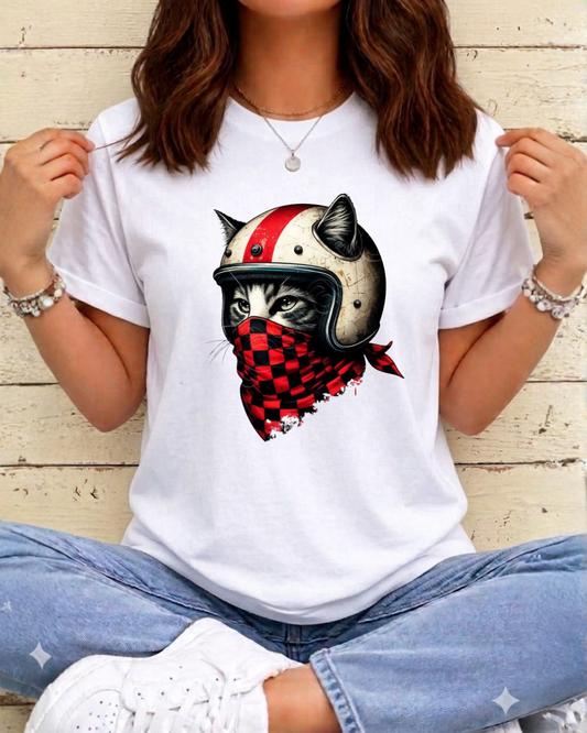 T-shirt Senhora Gato Motar