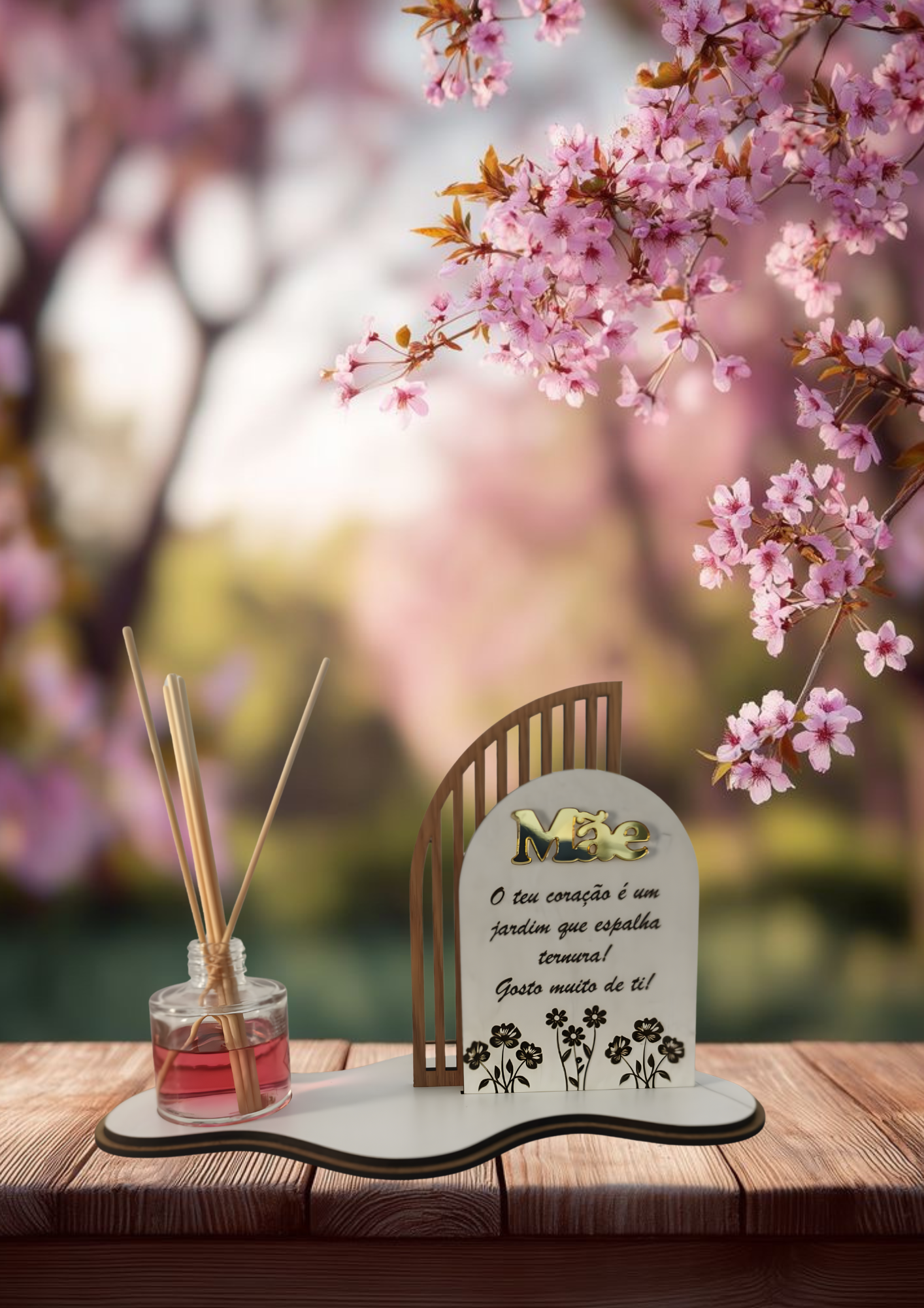 Placa Dia da Mãe com Mikado 1