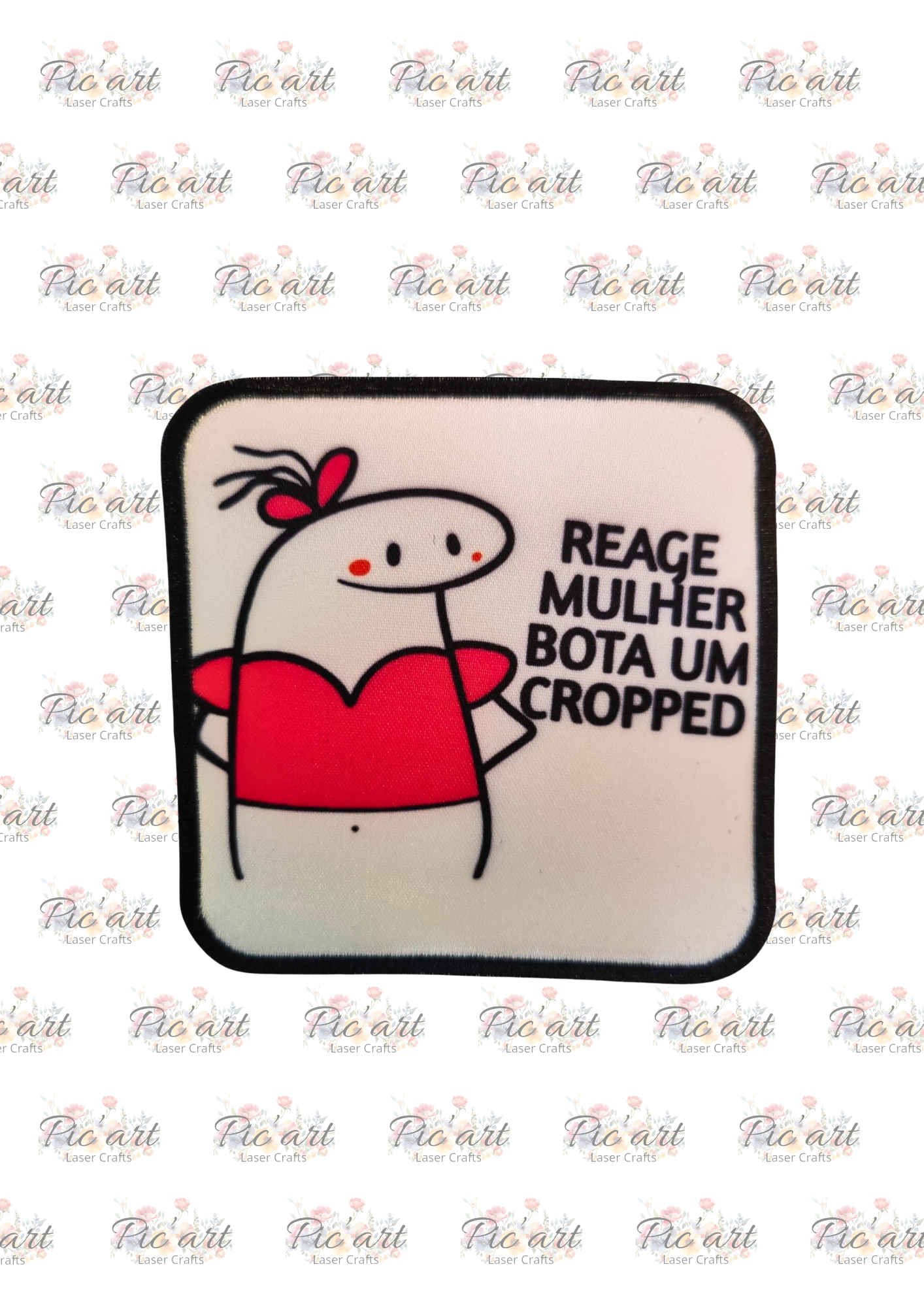 Emblema "Reage Mulher..."
