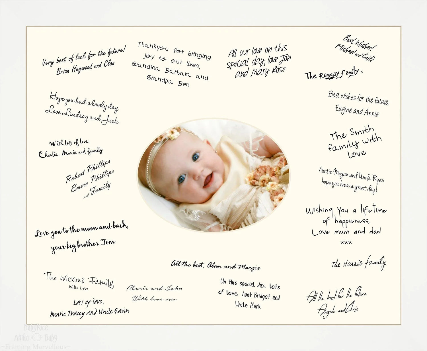 Quadro de Assinaturas Batismo