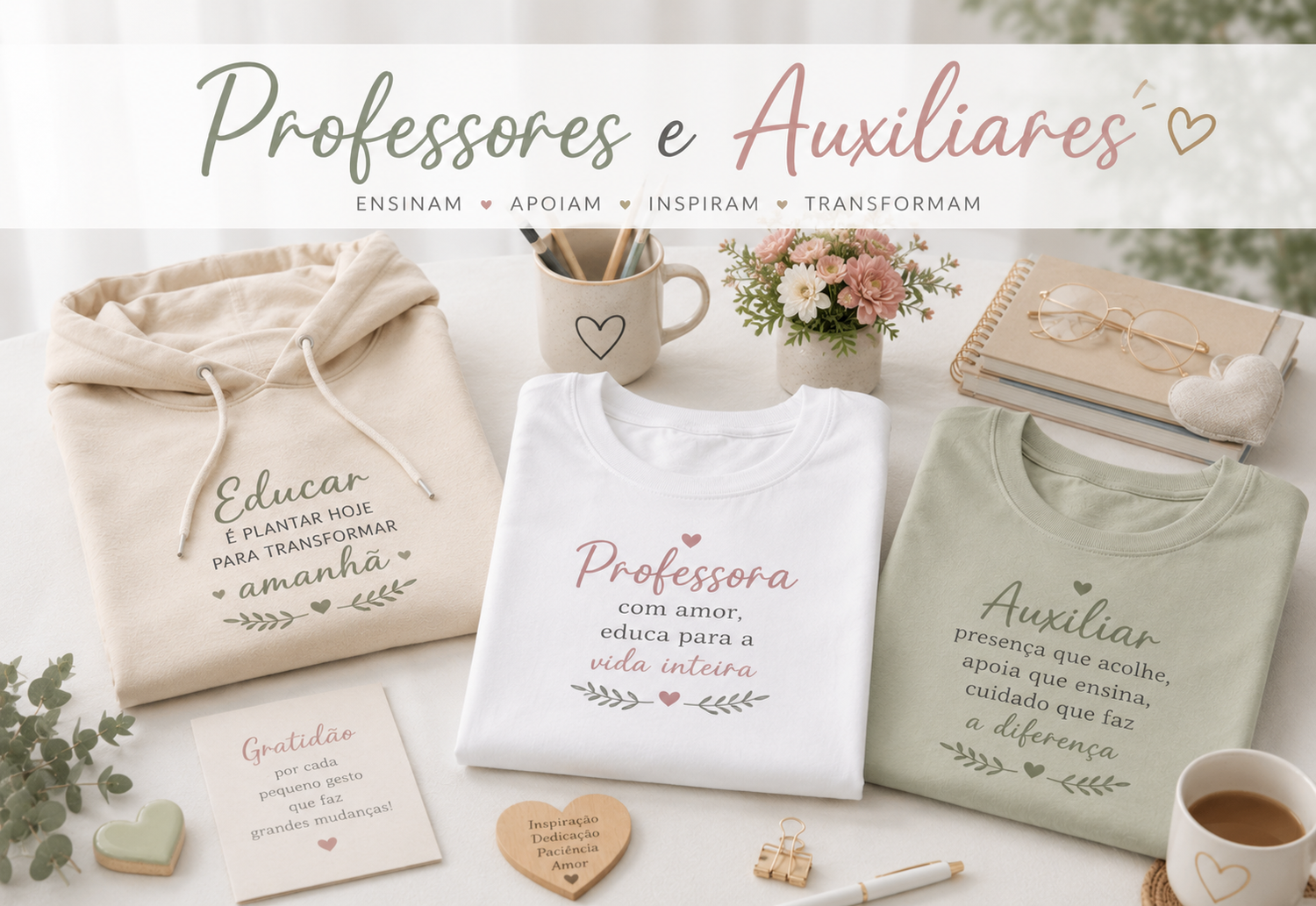 Professores, educadores e auxiliares