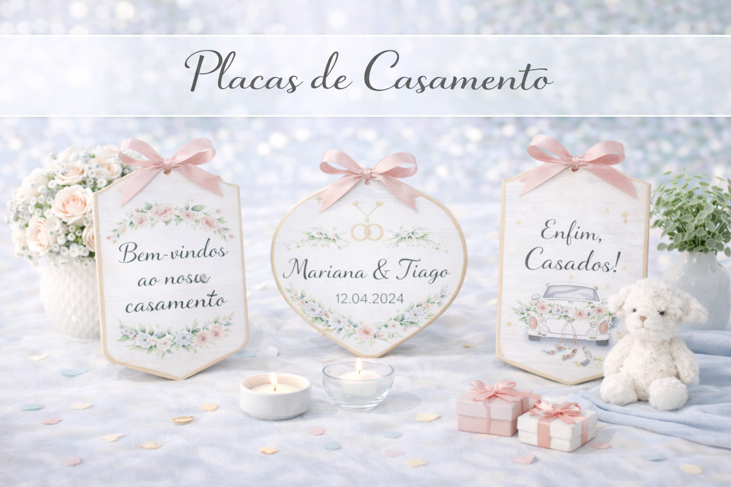 Placas de Casamento