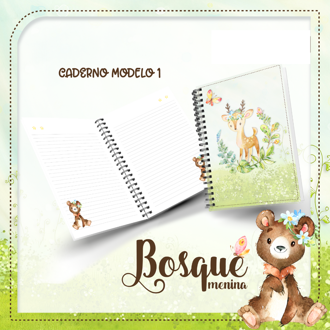 Caderno Bosque Menina