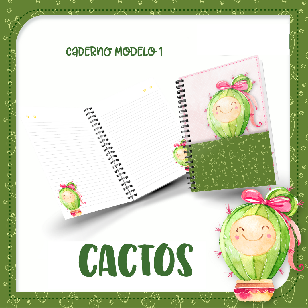 Caderno Cactos