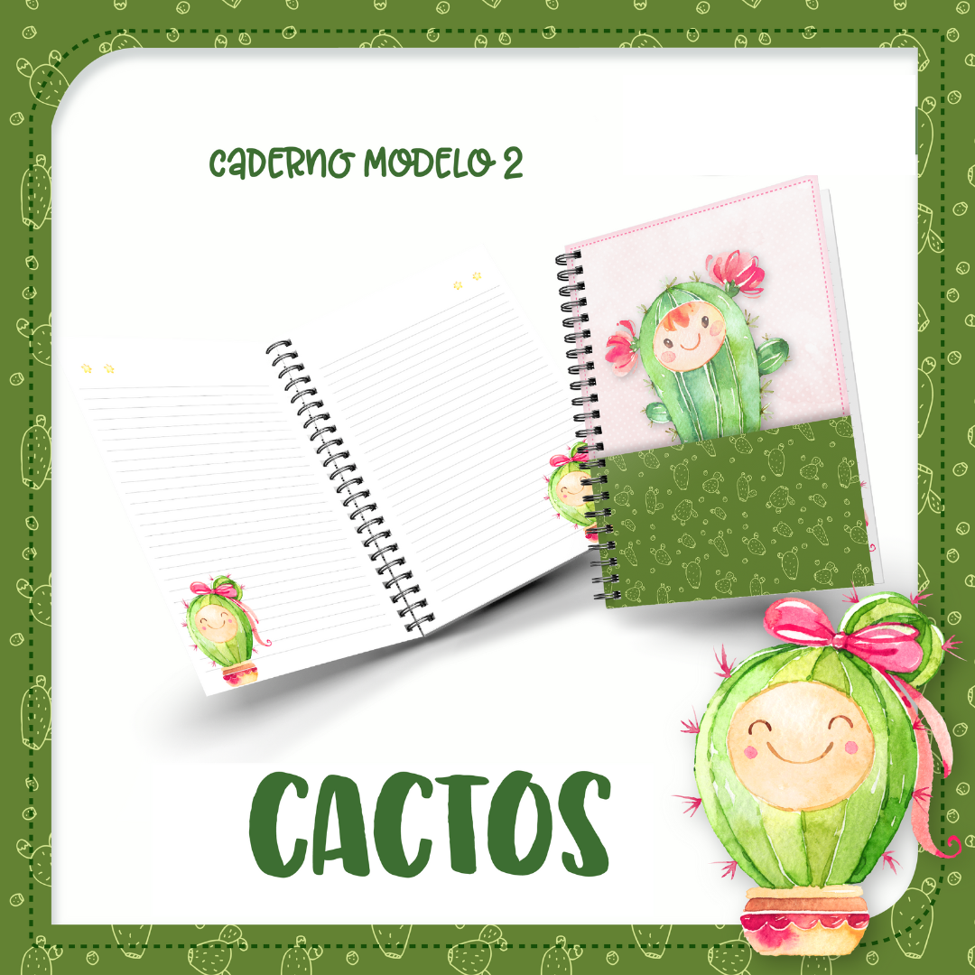 Caderno Cactos