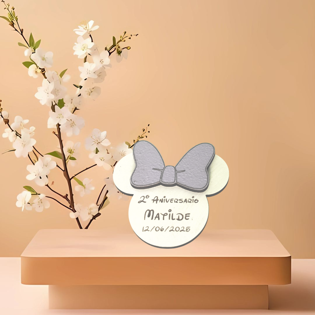 Íman Minnie com Mensagem Personalizada