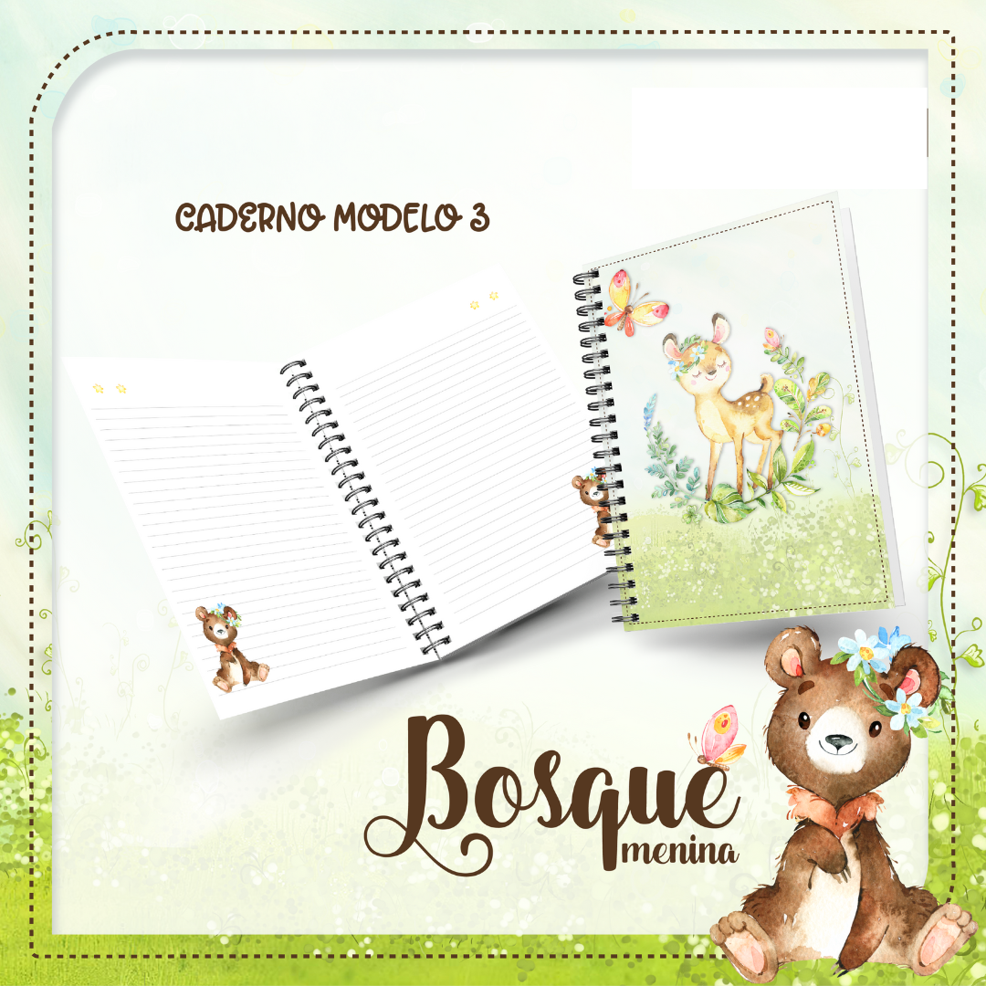 Caderno Bosque Menina