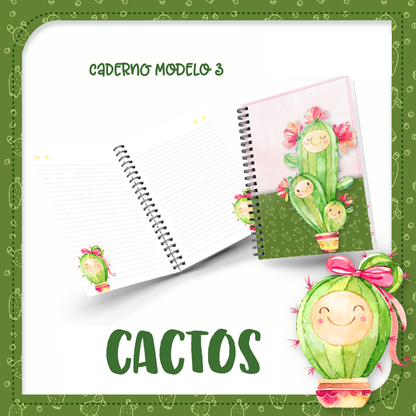 Caderno Cactos