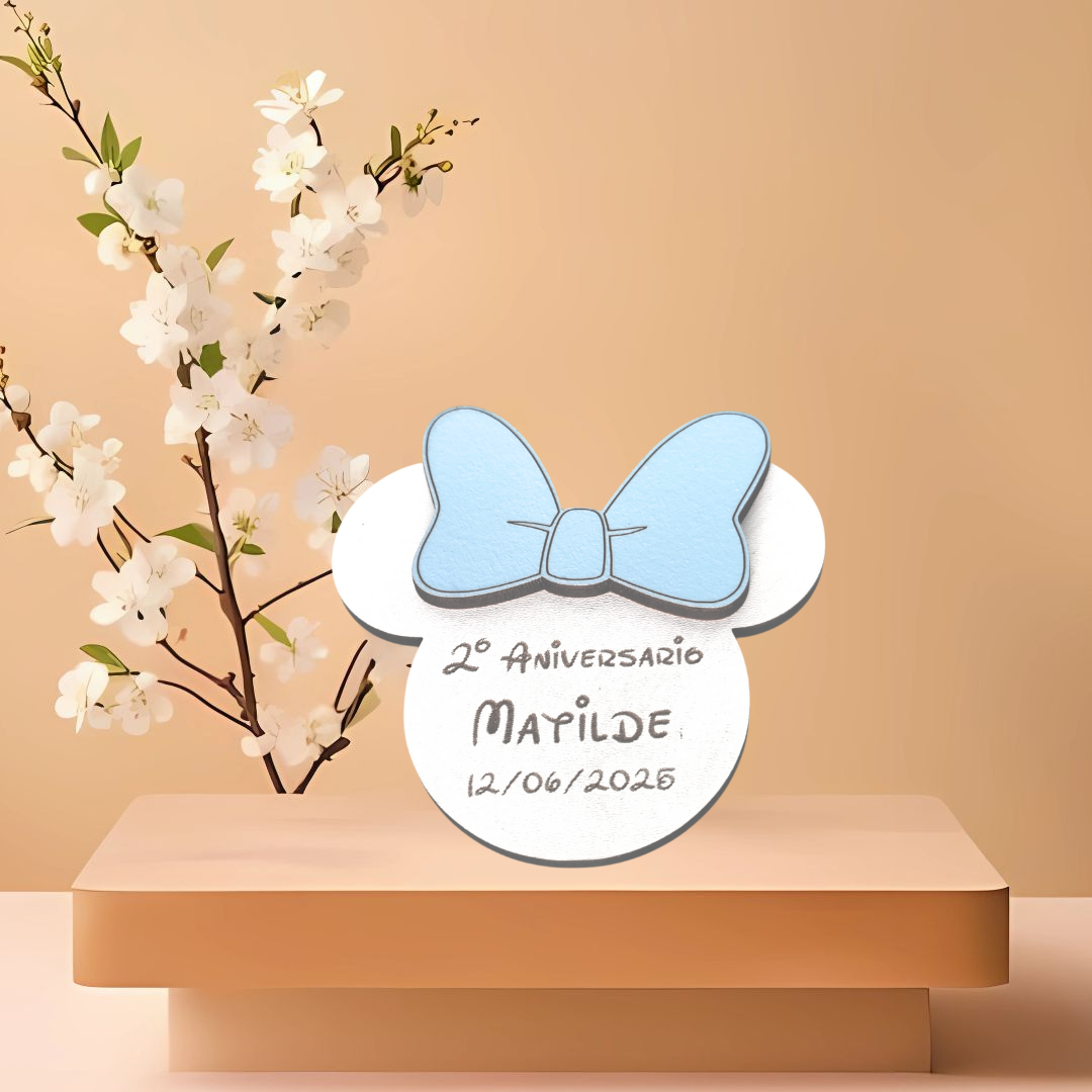 Íman Minnie com Mensagem Personalizada