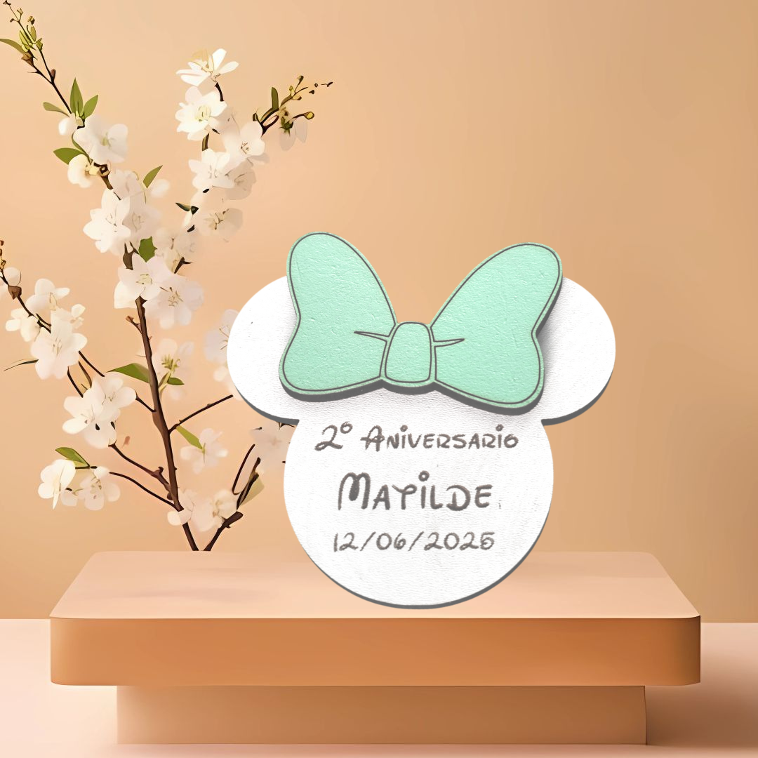 Íman Minnie com Mensagem Personalizada