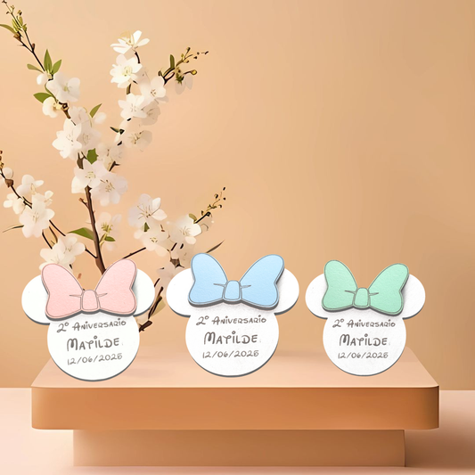 Íman Minnie com Mensagem Personalizada