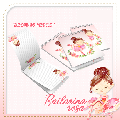Bloco Bailarina Rosa