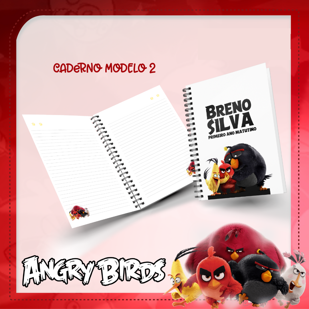 Caderno Angry Birds