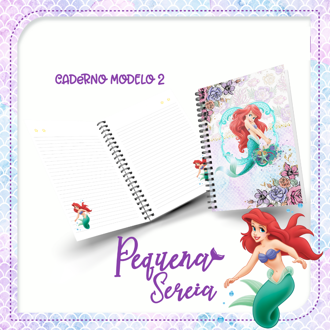 Caderno Pequena Sereia