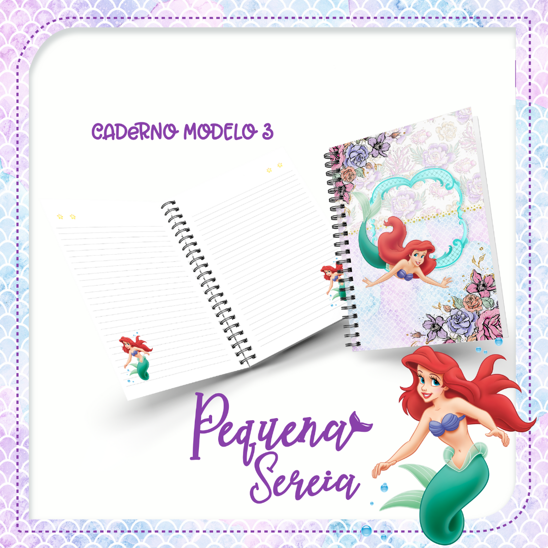 Caderno Pequena Sereia