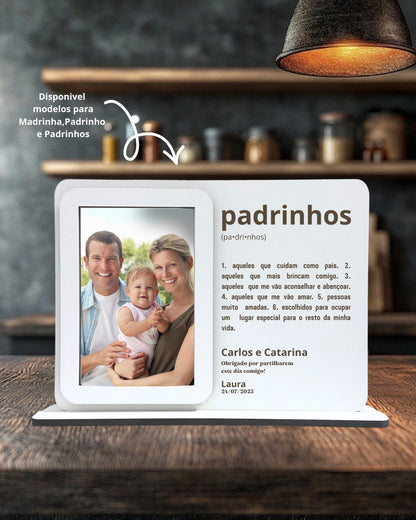 Moldura com definição Padrinho / Madrinha / Padrinhos
