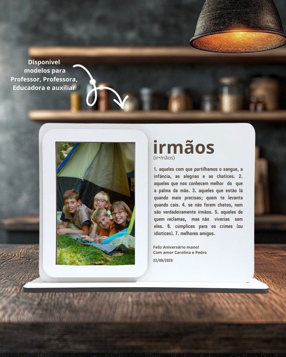 Moldura com definição irmã / irmão / irmãos
