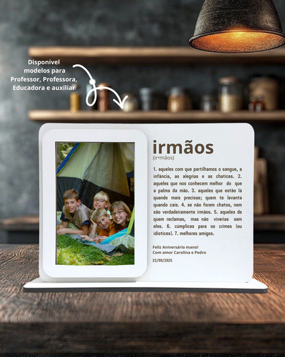 Moldura com definição irmã / irmão / irmãos