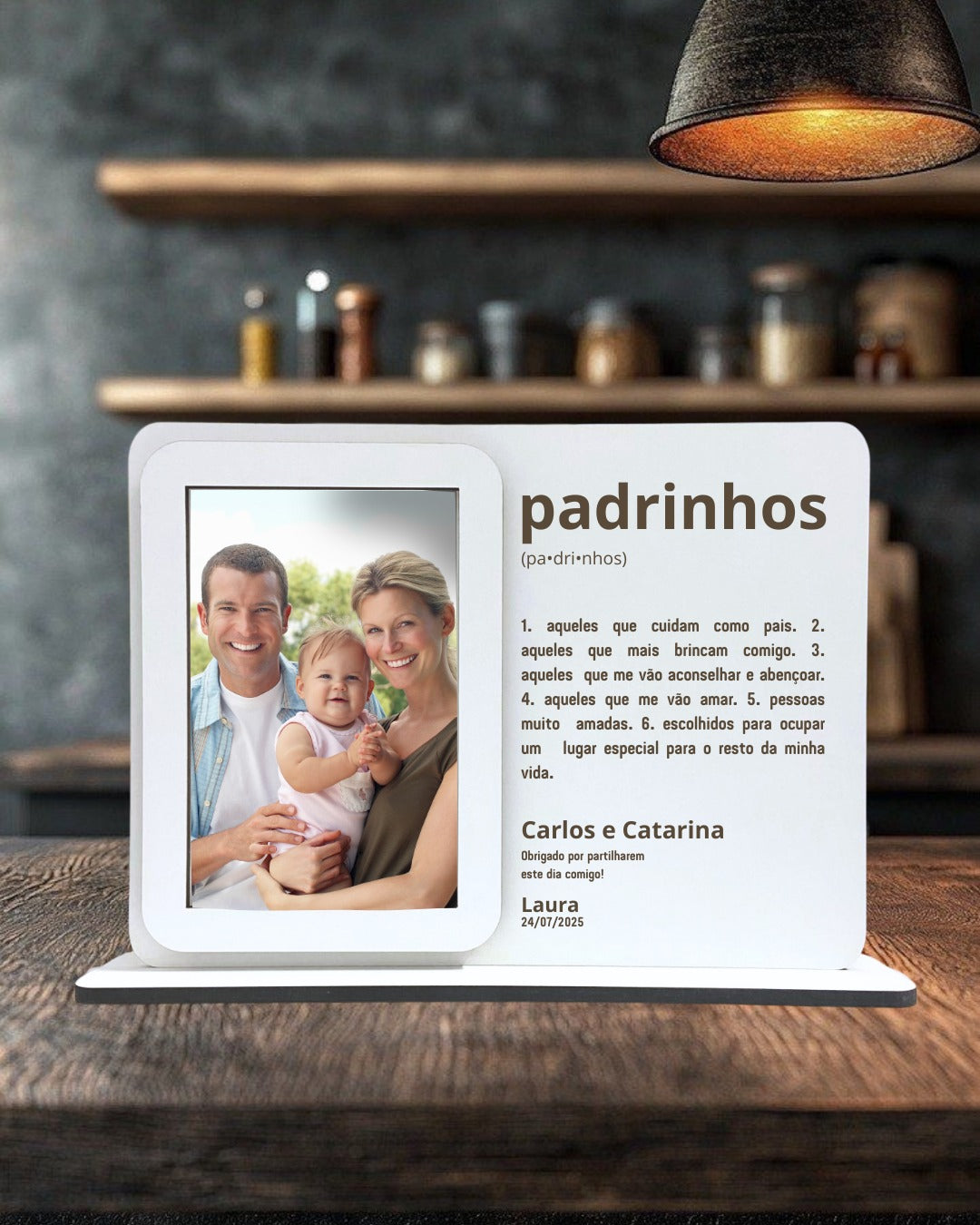 Moldura com definição Padrinho / Madrinha / Padrinhos