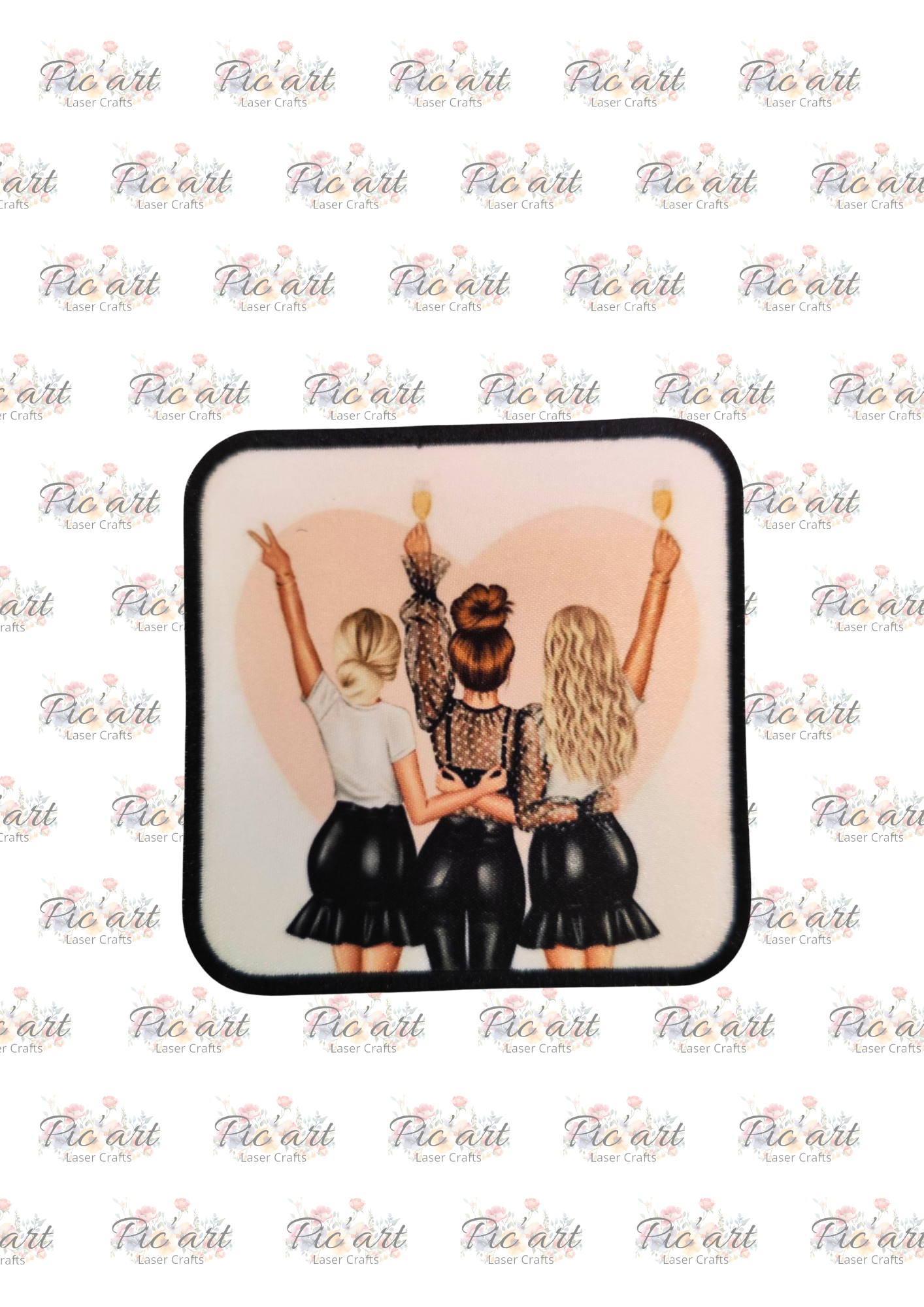 Emblema formato Quadrado 7,5 cm