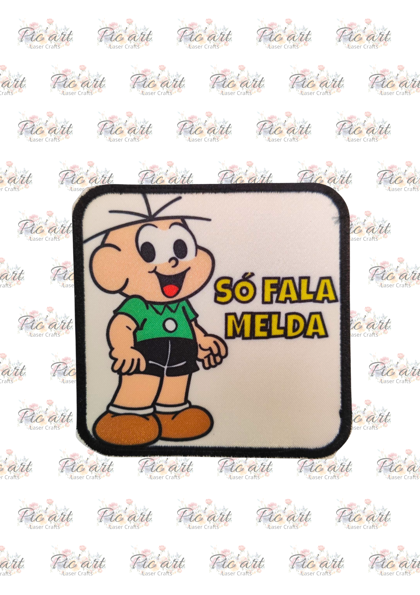 Emblema "Só fala Melda"